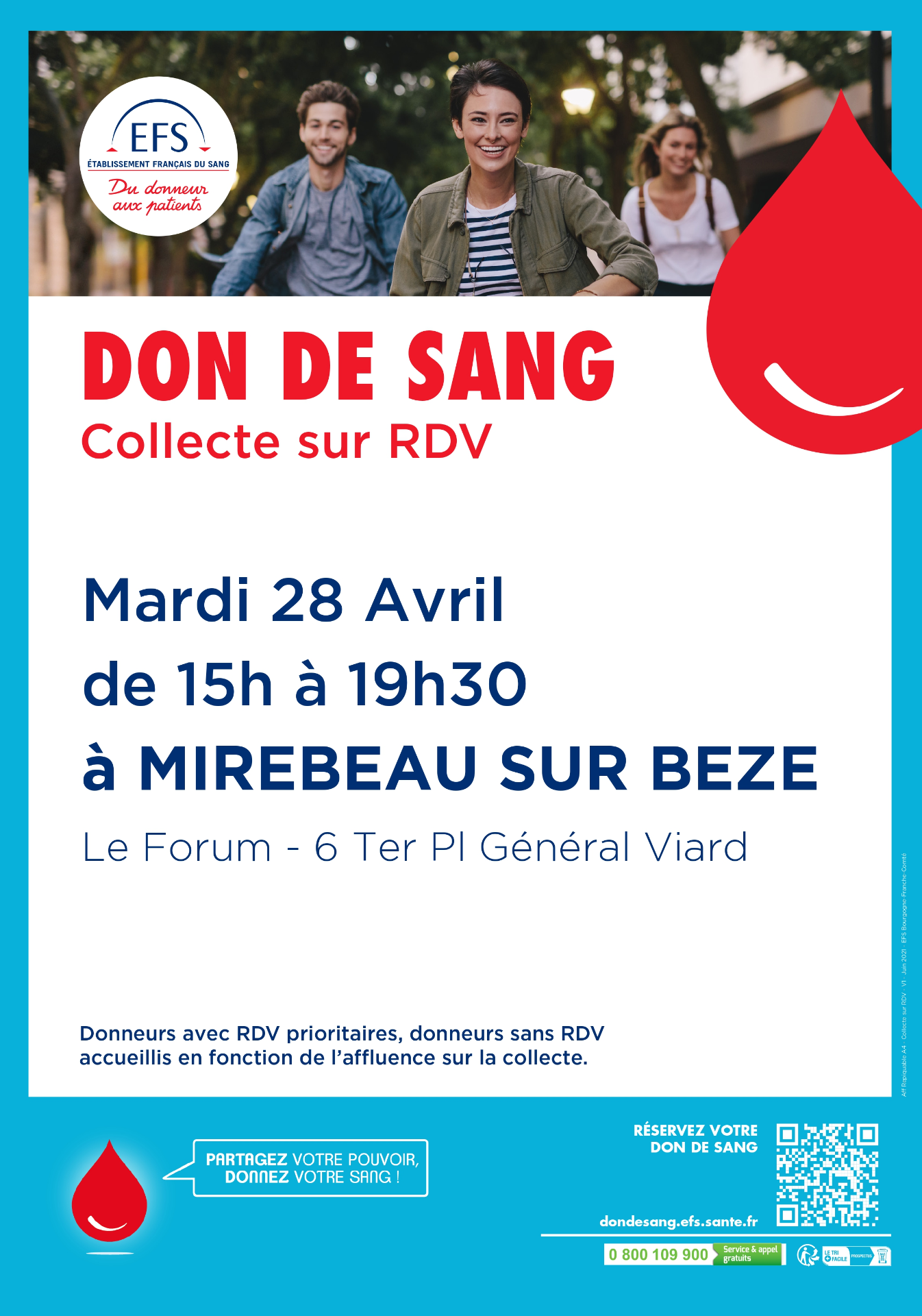 Don du sang affiche