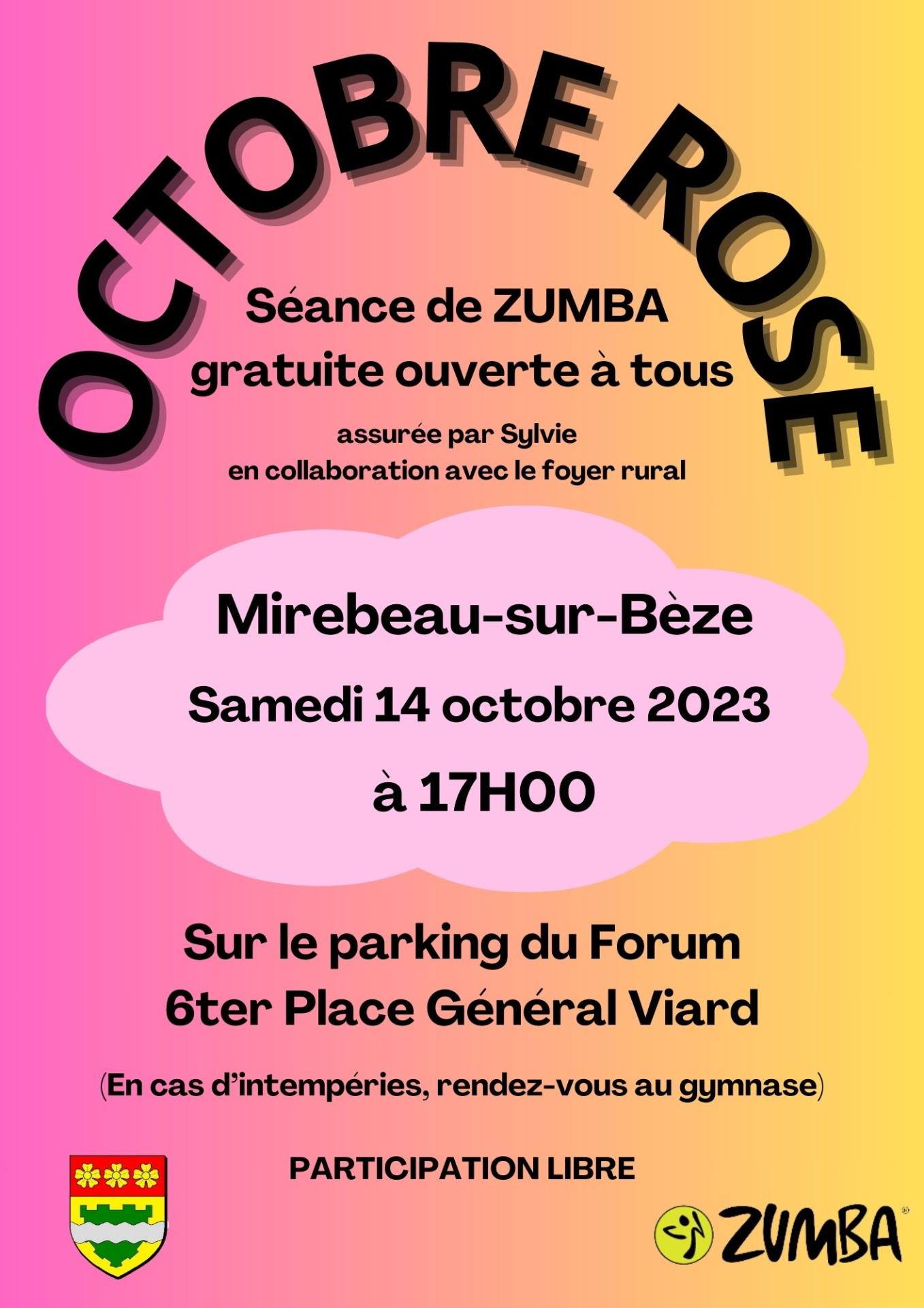 octobre rose zumba