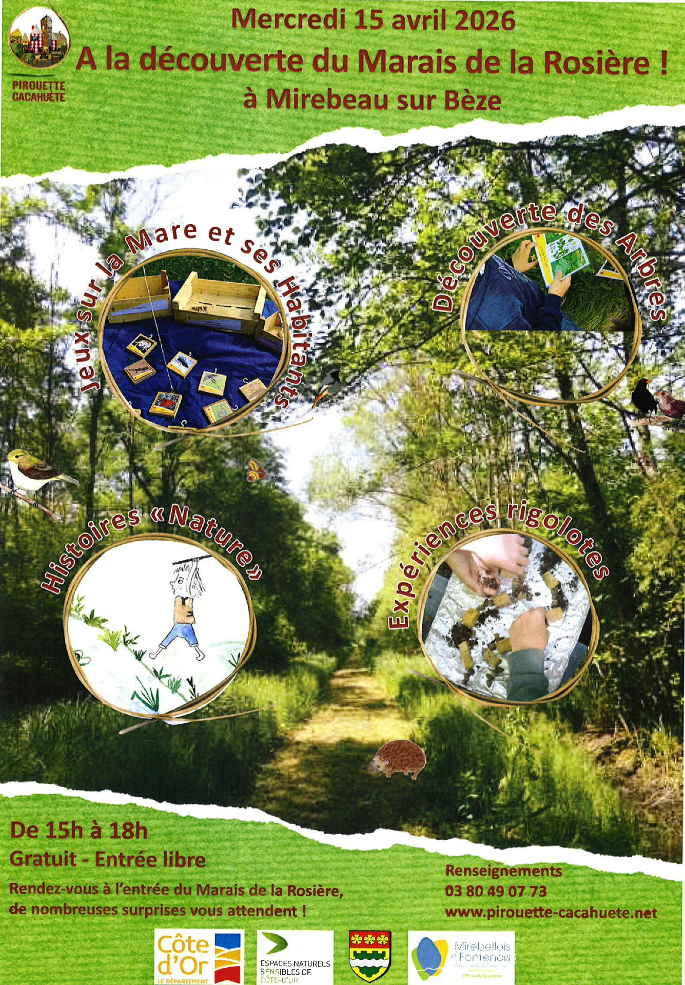 Affiche À la découverte du Marais de la Rosière