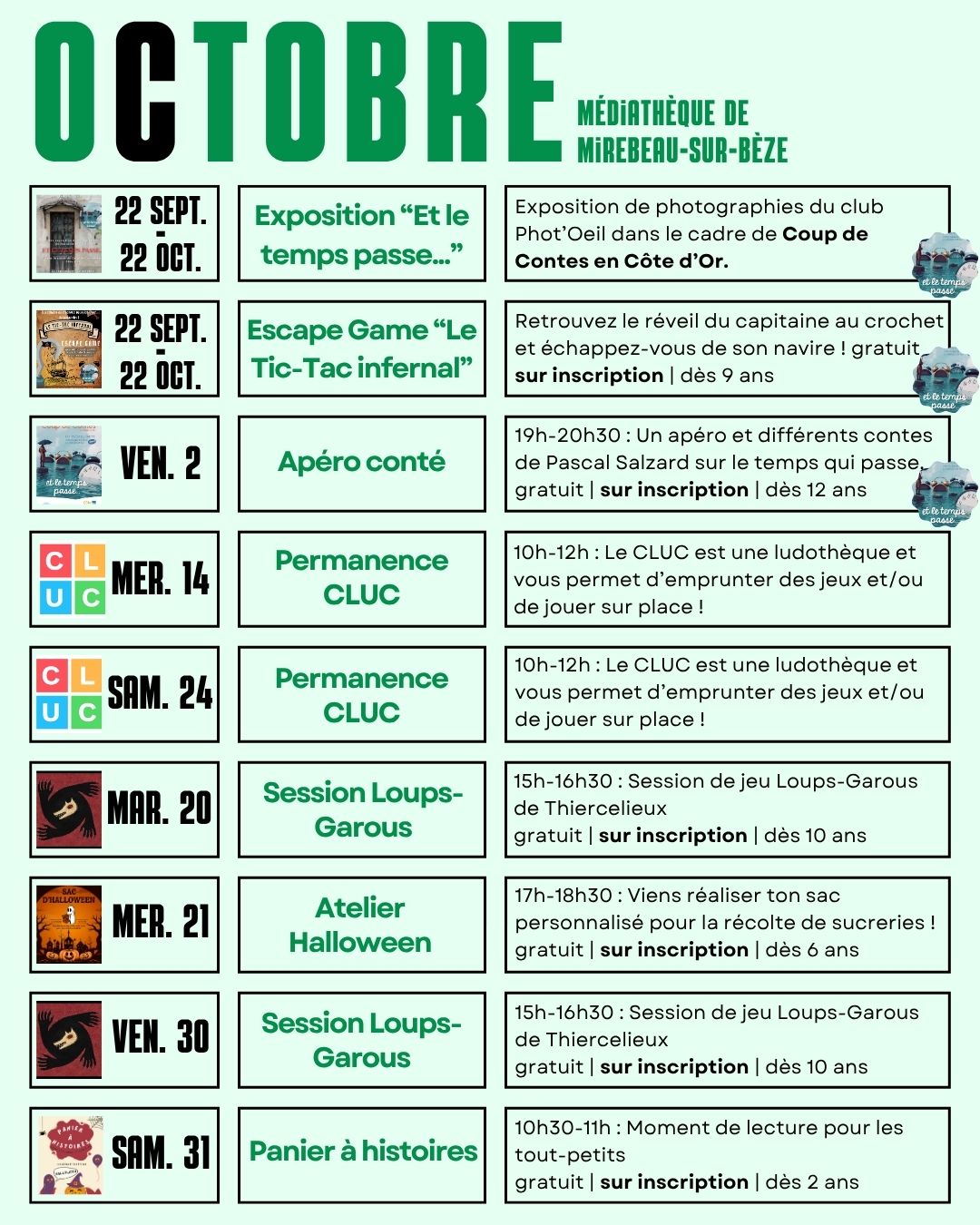Programme médiathèque