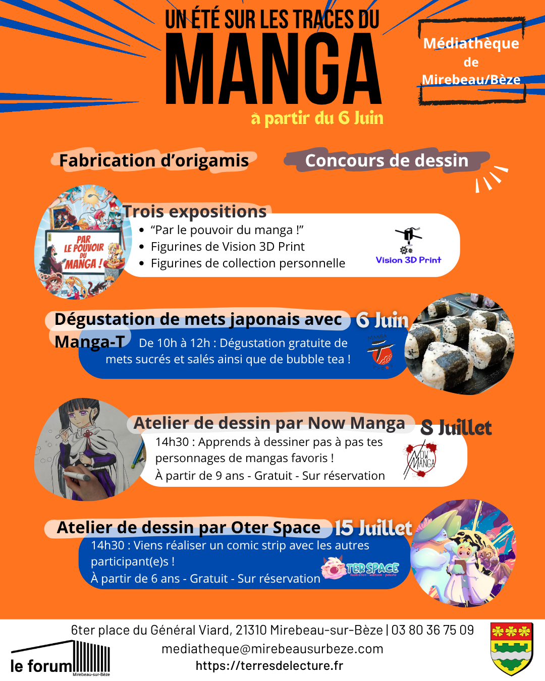 Affiche sur les traces du manga