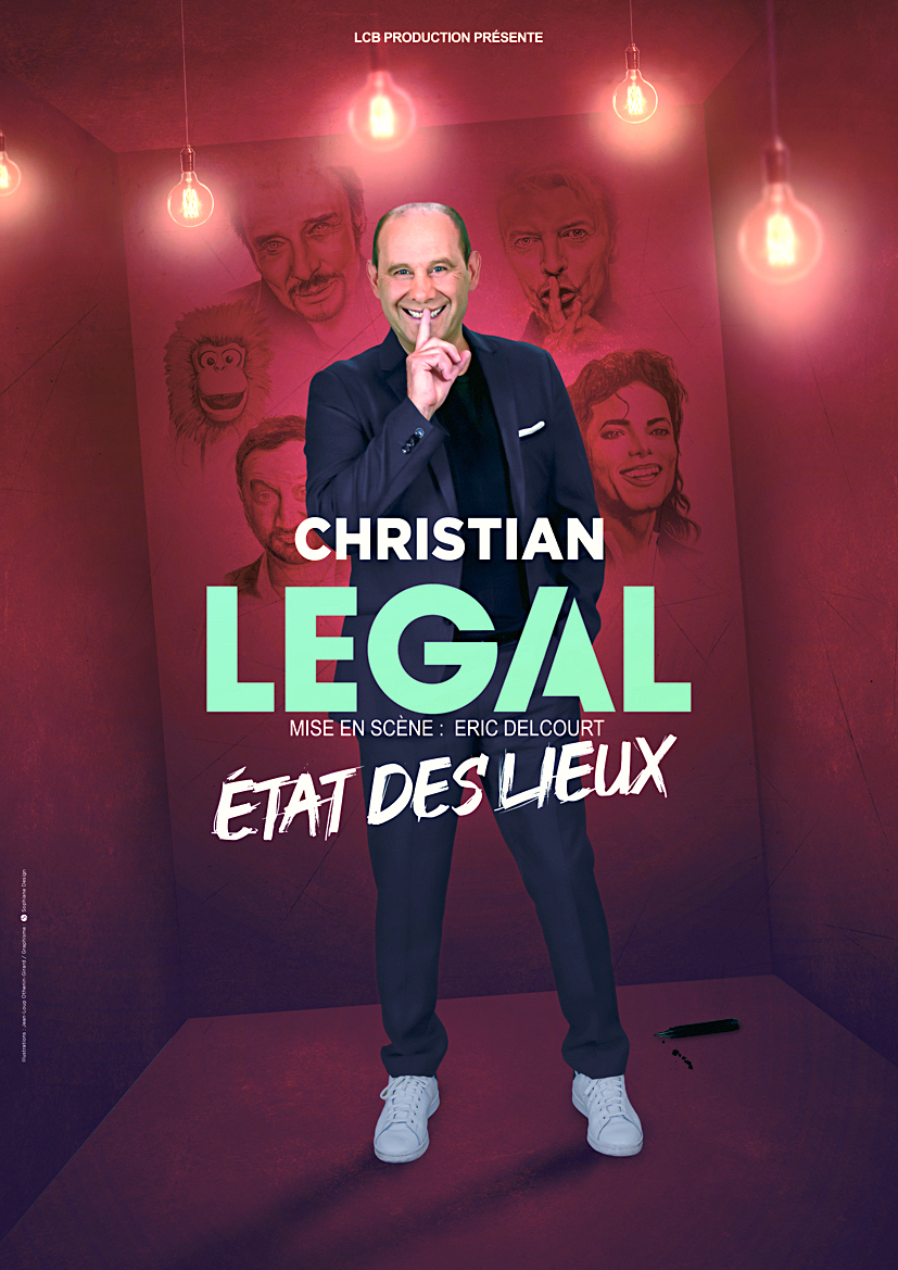 Affiche spectacle Christian LEGAL