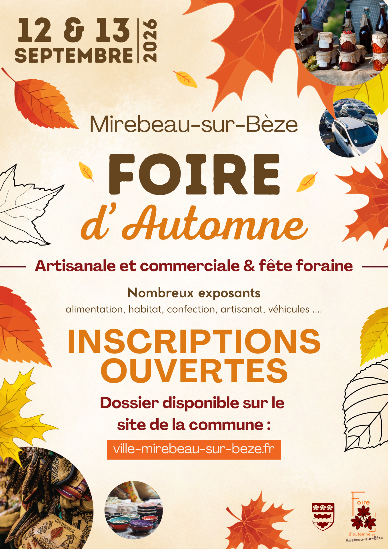 Affiche inscription - Foire d'automne 2026