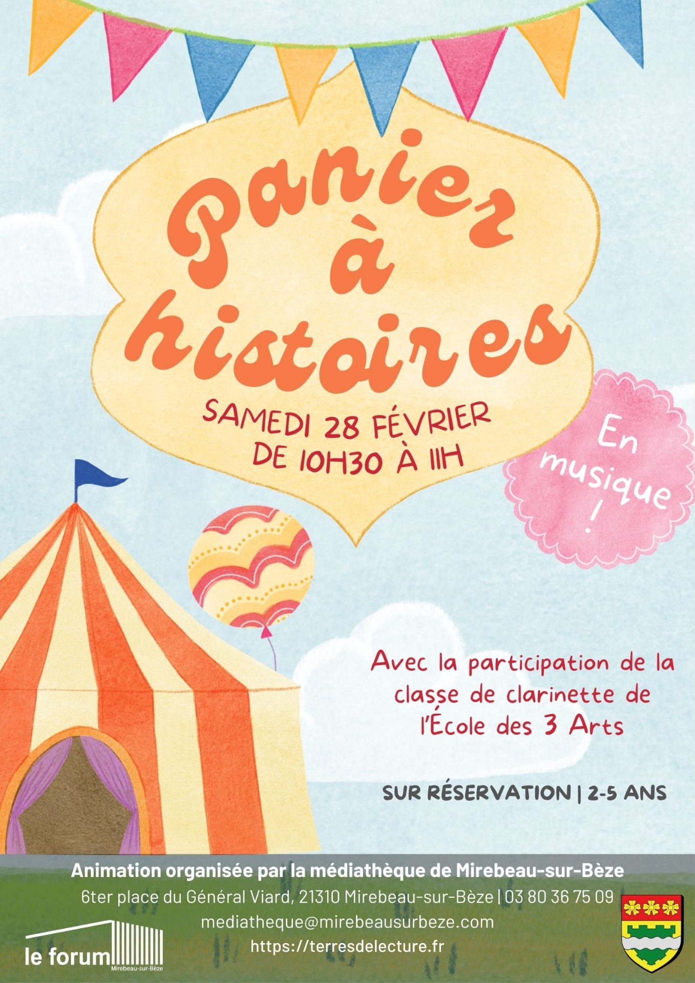 Affiche panier à histoire